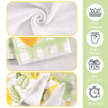 2pcs Italy Lemon Hand Towels Lemon Themed Dish Towels Polyester Bathroom Decorative Rustic Cloths Tea Towels for Kitchen