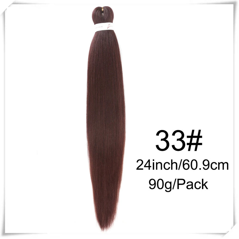 Pre Stretched Braiding Hair 26inch Kanealon for Braids Yaki Straight Synthetic Braids Hair Extension Expressions Braiding Hair