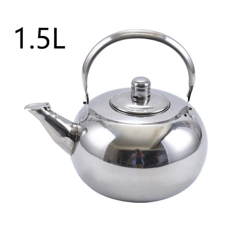 Stainless Steel Water Kettles Teapot With Infuser Filter Coffee Kettle Green Tea Jug Home Office Tea Coffee Tools Cookware