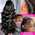 Raw Indian Body Wave 250% Density 40 42 inch 13x6 HD Lace Front Human Hair Wigs 13x4 Frontal Wigs Women Glueless Closure Wigs
