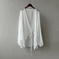 Summer Sun Protection Shirt Korean Women Chiffon Cardigan - View 9 | SAMAG