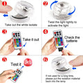 Mini Submersible LED Lights Small Underwater Tea Lights Candles Waterproof with Remote Battery Operated for Home Party Wedding