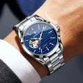 New Fashionable Business Men's Mechanical Watch 43mm Automatic Winding Men's Watch Stainless Steel Waterproof Watch