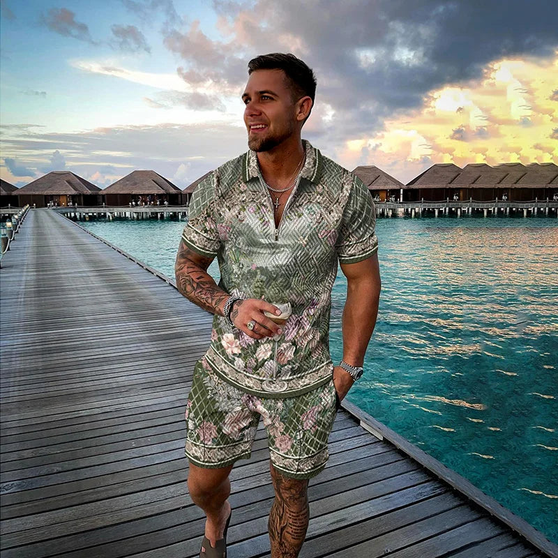 Men's Clothing Tracksuit Sets 3D Print Color Squares | SAMAG
