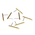 6pcs/lot 24*3mm Zinc Alloy  Long Tip Rectangles Earring Base Connectors Linker for DIY Earrings Jewelry Accessories