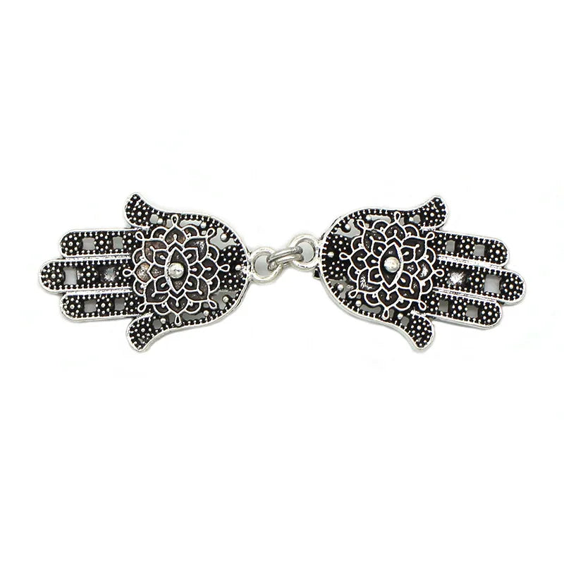 1 Pair Vintage Sweater Swirl Clip Cape Cloak Clips for Dress Retro Cardigan Clip Shawl Clasp Shirt Button Clip for Girl Women