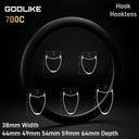 GODLIKE 38mm Wide Road Gravel Carbon Rim 44/49/54/59/64mm Deep Hook Hookless Symmetry Bicycle Wheel 32mm Inner Clincher Tubeless
