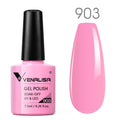 VENALISA Non Cleansing Topcoat Nail Art 7.5ml Soak off Base Coat Foundation No Wipe Top Coat Nail Gel Funny Bunny Gel Varnish