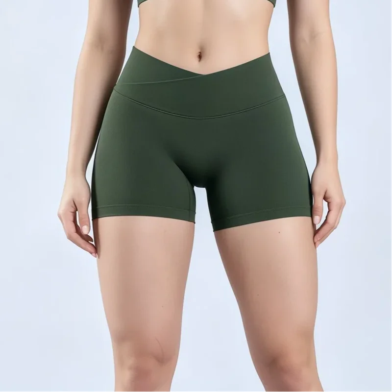 HISTELLO Vision Shorts Women Seamless Cross Waist Yoga - View 4 | SAMAG