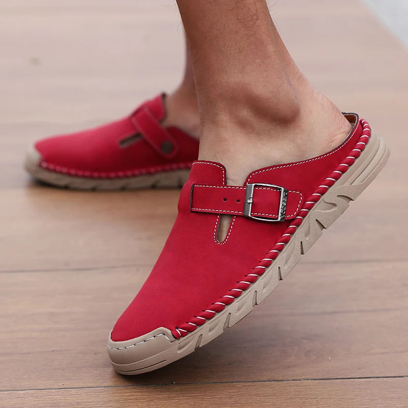 High Quality Semi Slip Shoes 2026 Arrival Men's Leather Shoes Comfortable and Casual Loafers Breathable Outdoor Walking Shoes