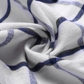 AFOURT-6Piece High Quality Blue White Plaid Striped Tea Towel Kitchen Towel Napkin Table Cloth 100% Cotton Woven Fabric