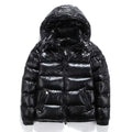 High Quality New Hooded Down Men Trend Solid Color Short Winter Hooded Jackets Coat Windproof Thickened Warm Long Sleeve Parkas