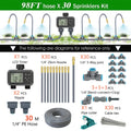 Dual Zone Independent Smart LCD Display Garden Watering Timer Atomization Spray Kit Mist Cooling System Irrigation Controller