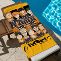 Anime Haikyuu!! Towel Towel Soft Pool Gift For Travel Gym Shower Cool Camping Quick Dry Sports  Large Beach Towel