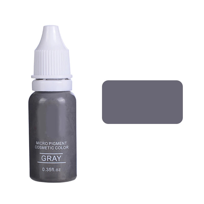 15ml Permanent Makeup Ink Color Natural Eyebrow Lips Dye Tattoo Ink Microblading Pigments For Body Beauty Tattoo Art Supplies