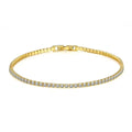 Luxury Simple Stainless Steel Single Row Geometric Square Glisten Full of Zircon Bracelet Women Men Hip Hop Fashion Jewelry Gift