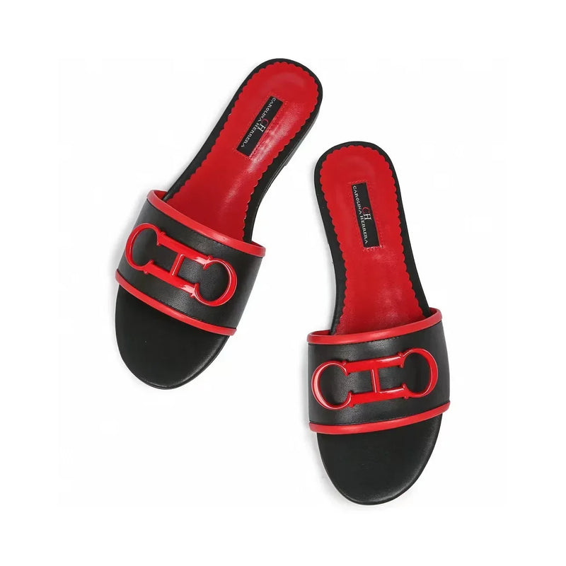 CH 2025 Summer New Women's Leisure Sandals Women's Slippers Simple Solid Colour Design Daily Style Fashion Women's Slippers