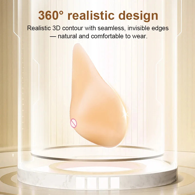LERVANLA Particle Massage Silicone Fake Boobs Mastectomy Underarm Compensate For Breast Prosthesis Enhancement Inserts