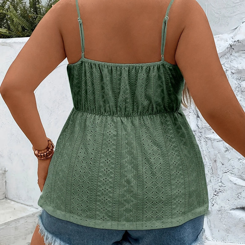 Women's Elegant V - Neck Strap Dress, Plus Size - View 2 | SAMAG