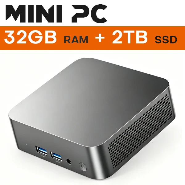 2026 Portable Mini PC Intel N150/i9 10980HK Windows 11 Pro Mini Computer 16GB RAM 1TB SSD Type-C WiFi 6 BT5.2 Gaming PC Desktop