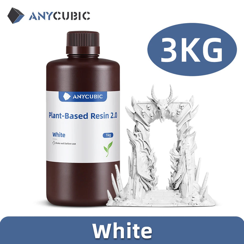 ANYCUBIC Standard Water wash resin/Tough Plant UV Resin For LCD 3D Printer 405nm Liquid Photopolymer Sensitive Resin 3D Printing