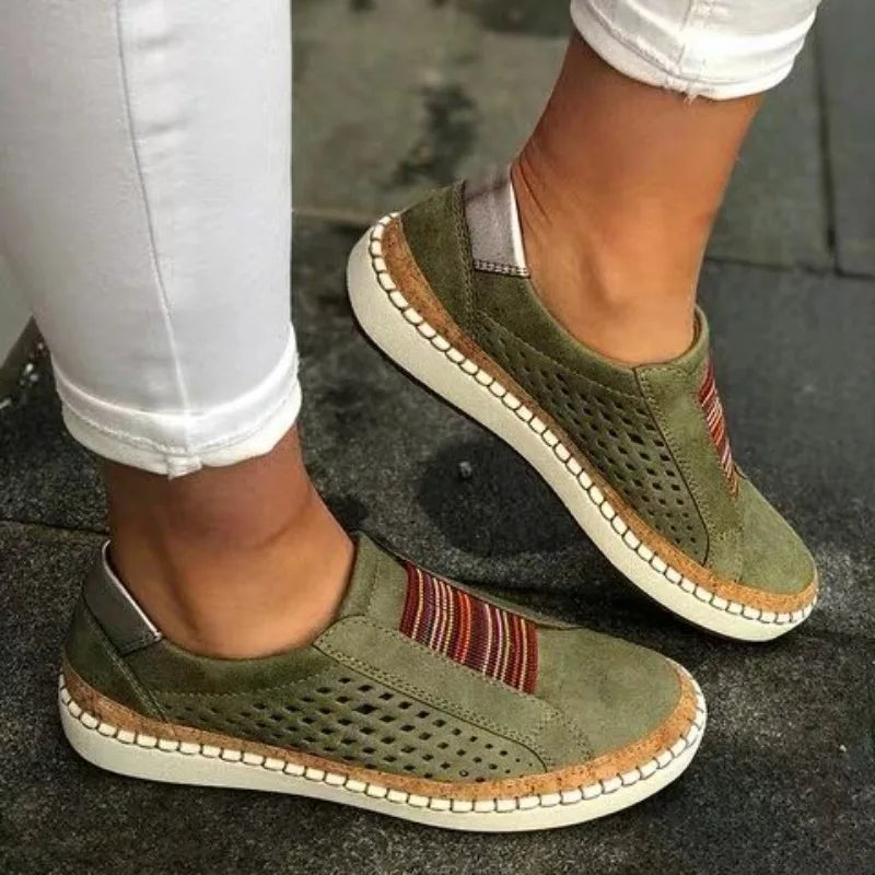 New Plus Size Shoes for Women 35-43 Autumn Spring Wedge Sneakers Vulcanized Shoes Breathable Comfortable Non-slip Loafers Women