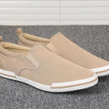 Men's Breathable Canvas Slip-On Casual Sneakers New Style Basic Pedaling Lazy Summer Loafers Comfortable Male Footwear