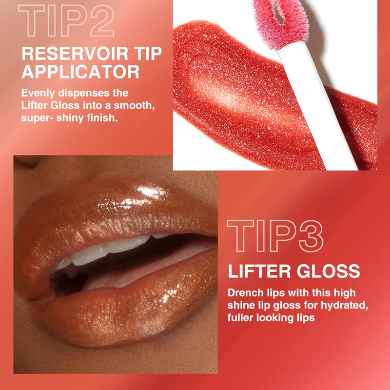 Pearlescent Glitter Plumping Lip Gloss Diamond Glitter Nude Pink Liquid Lipstick Shiny Glass Waterproof Sexy Lip Tint Lip Makeup