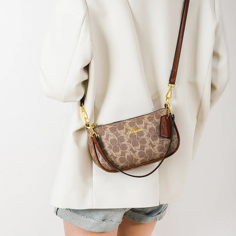 High-End Women's Underarm Shoulder Bag Classic Vintage Ladies Crossbody Handbag Elegant Designer Leather Messenger Bag For Women
