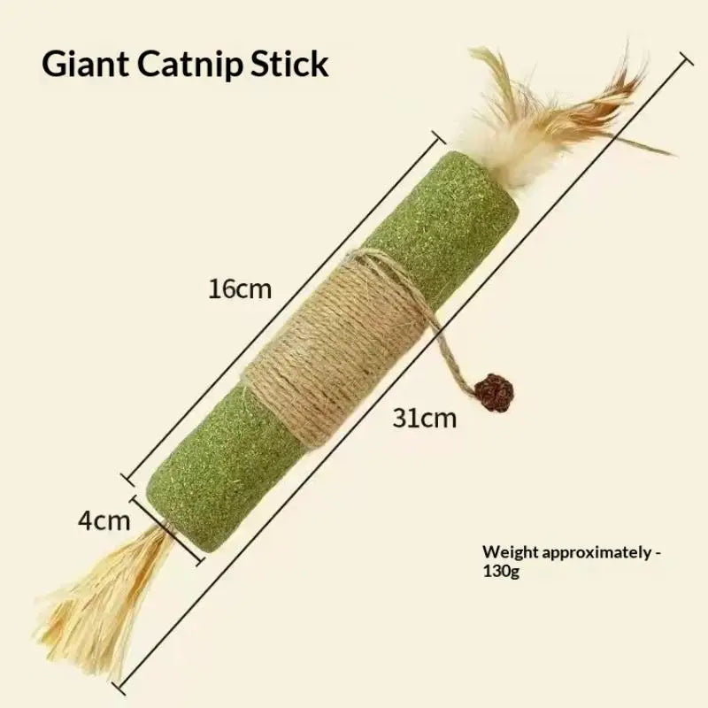 NEW 1/2PCS Cat Toys Made Of Wood Knotweed Teething Sticks Insect Galls Raffia Sisal Rope Teeth Cleaning Toys Cat Teasing Sticks