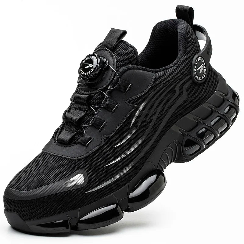 Rotating Button Work Safety Shoes Men Indestructible Steel Toe Shoes Security Work Sneakers Protective Safety Boots size 47 48