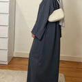 Muslim Abaya Dress for Women Solid Color Loose Long | SAMAG