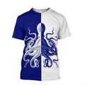 Tentacle Organism Pattern T - Shirt For Men Retro Ocean - View 6 | SAMAG