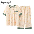 Plus Size Women's Capri Pants Pajamas Sets Polka Dot | SAMAG