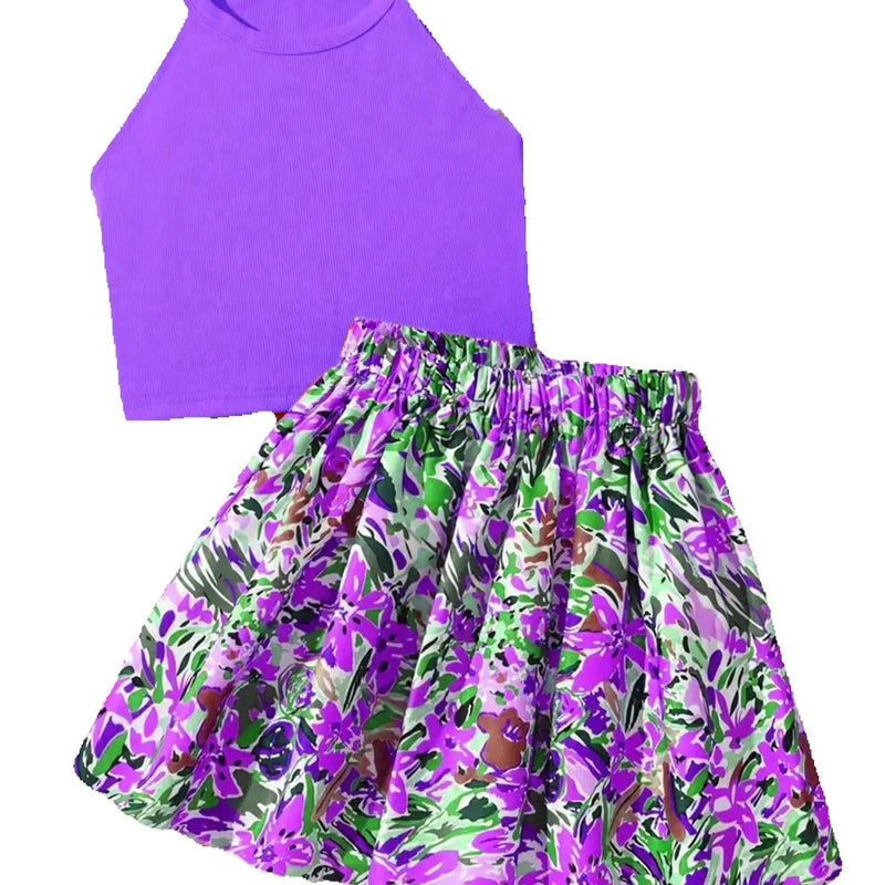 Children's clothing set summer casual solid color round - View 6 | SAMAG