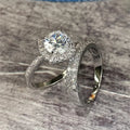 Real 18k Gold Diamond Ring for Women To Join Party Peridot Gemstone Anillos De Wedding Diamante Engagement - Visuel 2 | SAMAG