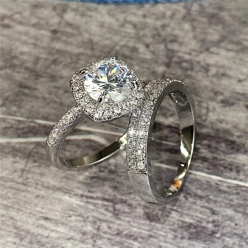 Real 18k Gold Diamond Ring for Women To Join Party Peridot Gemstone Anillos De Wedding Diamante Engagement - Visuel 2 | SAMAG