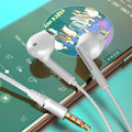 EARDECO Headphone Headset with Mic Wired Headphones Heavy Bass In Ear Stereo Wired Earphone Earbuds Wire Game Phone Earphones