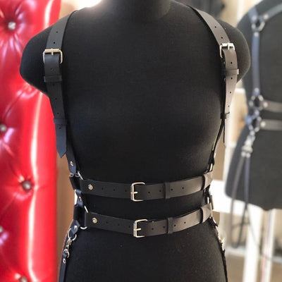 Women Trend Punk Belt Suspenders Chest Fashion Leather Waist Female Street Style Decoration Gothic Clothing | SAMAG