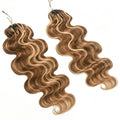 Highlight Miracle Knots Feathered Crochet Human Hair Body Wave 100% Raw Human Hair Extensions Boho Braids Crochet Human Hair