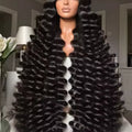 Loose Deep 13x6 Lace Front Human Hair Wig 30 40 Inches Brazilian Water Deep Wave 13x4 HD Lace Frontal Wig Curly Wigs For Women