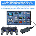 The GS5mini retro game console features dual wireless controllers, supports 4K high-definition output, and two-player gaming.