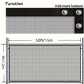 4/5/6/7/8ft Privacy Fence Screen, Net, Heavy Duty Fencing | SAMAG