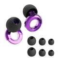 Quiet Ear Plugs for Noise Reduction – Super Soft, Reusable Hearing Protection for Sleep,Swim, Work 8 Ear Tips in XS/S/M/L