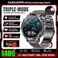 TANK Ultra 1400mAh Battery Military Smart Watch 10ATM Waterproof Heart Rate Tactical LED Flashlight Men - Visuel 20 | SAMAG
