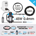 45W Pump 0.4MM Automatic Timing Cooling Watering System 6/9/12/18/21M Outdoor Garden Irrigation Kit Brass Mist Nozzles Sprayer