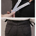 Maternity Pregnancy Skinny Trousers Jeans Pants Elastic Pregnant Women's Feet Stomach Lift  Stretch Denim