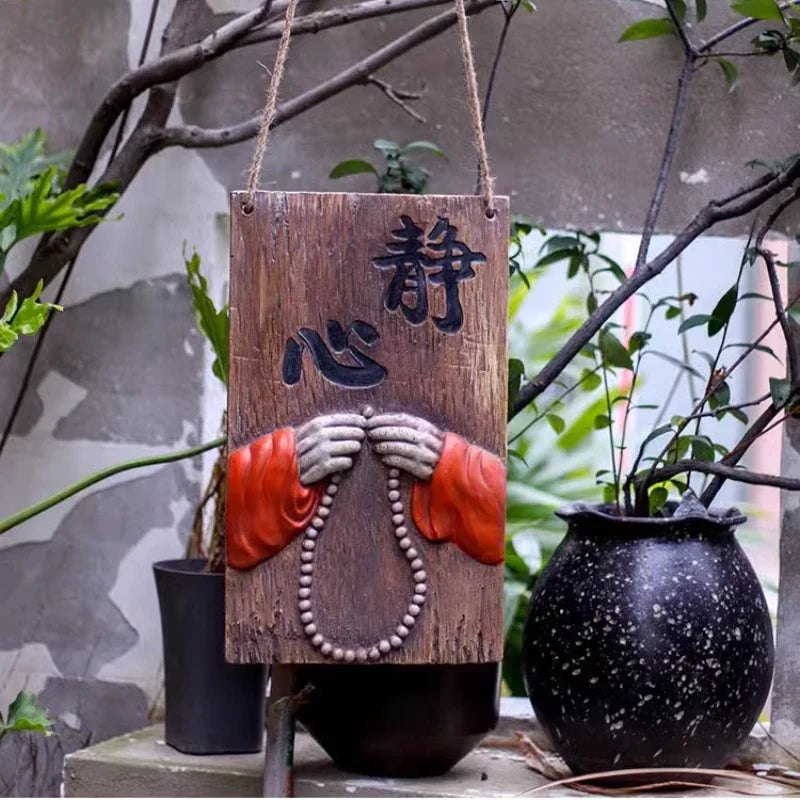 Zen Hanging Decorations Garden Background Arrangement Ornaments Courtyard Tea Room Wall Stickers Homestay Entrance Wall Decor