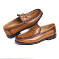 New Fashion Designer Men's Pointed Black Metal Buckle Oxford Flats Casual Shoes Wedding Dress Prom Party Zapatos Hombre