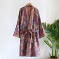Pure Cotton Robe Women's Pajamas 3/4 Sleeve Spring Autumn | SAMAG